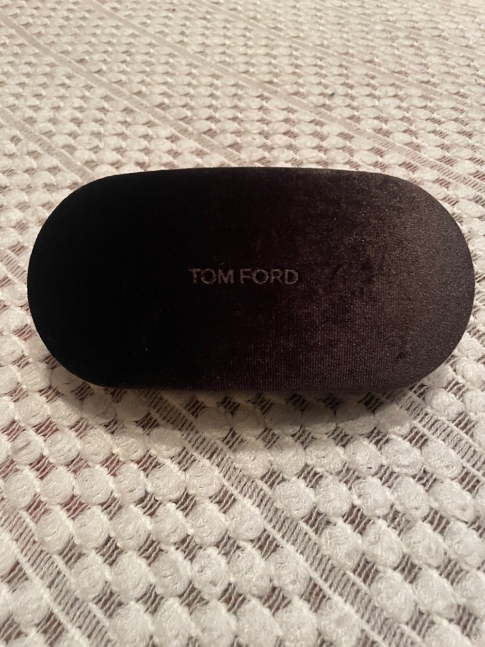 Tom Ford Brown Velvet Sunglasses Case Hard Shell Designer Eyewear Case